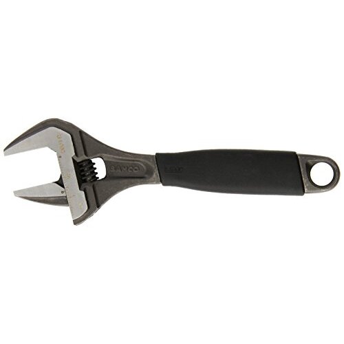 Bahco 9031 R US Black X-Wide Adjustable Wrench Ergo, 8"
